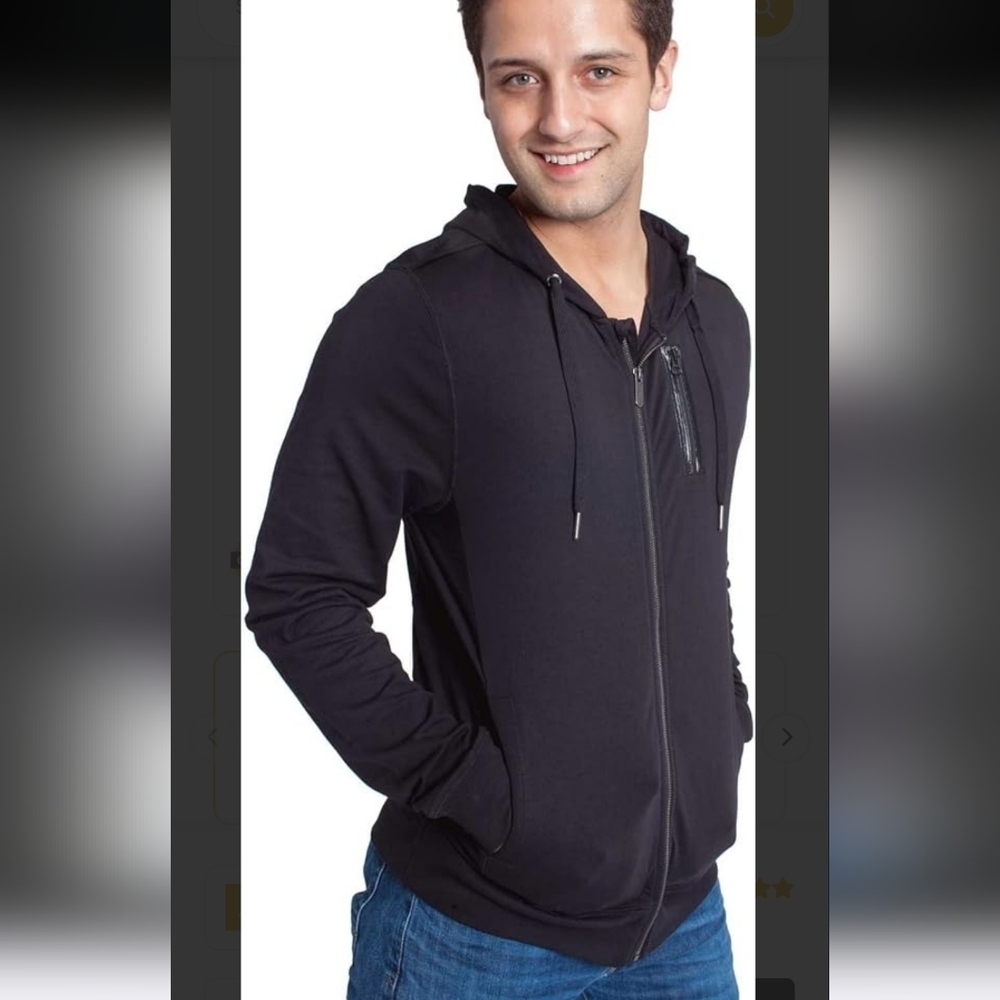 Ably Explorer Lightweight Dark Gray Zip-Up Hoodie